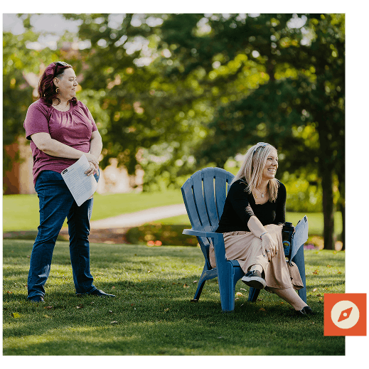 Facilitator leading a team session